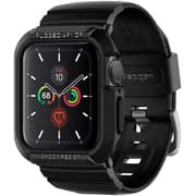Spigen Rugged Armor PRO designed for Apple Watch Band with Case for Series 8/7 (41mm) and Series SE2/6/SE/5/4 (40mm) - Black