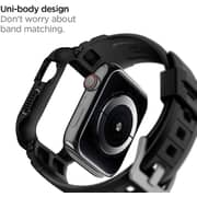 Spigen Rugged Armor PRO designed for Apple Watch Band with Case for Series 8/7 (41mm) and Series SE2/6/SE/5/4 (40mm) - Black