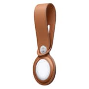 Apple AirTag Leather Loop - Saddle Brown