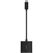 Belkin USB Type-C To Ethernet/Charger Adapter 5.1Inch Black