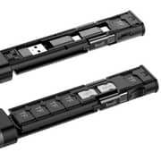 Budi 9 In 1 Multi Functional Cable Stick 17cm Black