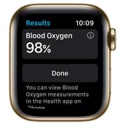 Apple Watch Series 6 GPS+Cellular 40mm Gold Stainless Steel Case with Deep Navy Sport Band - Middle East Version