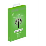 Celly 3 In 1 USB Cable 1m Black