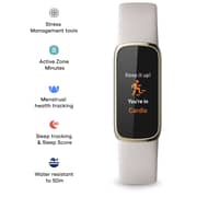Fitbit FB422GLWT Luxe Fitness Tracker Soft Gold/White