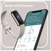 Fitbit FB422GLWT Luxe Fitness Tracker Soft Gold/White