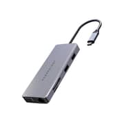 Powerology 11 In 1 USB-C 60W USB-C Power Delivery Input 3.0 Super Speed Data Transmission Hub Grey