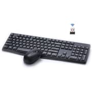 HP CS10 Wireless Keyboard & Mouse Ergonomic Design and Silent Typing Keys Black [6NY40PA]