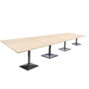 Mahmayi Barra 500PE-480 16 Seater Square Modular Bar Table Oak