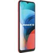هاتف لينوفو K13 الذكي ثنائي الشريحة تخزين داخلي 32 جيجابايت مع ذاكرة رام 2 جيجابايت طراز XT2097-15 بلون أحمر كورال
