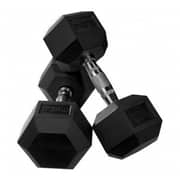 Harley Fitness 12.5kgs Rubber Coated Fixed hex Dumbbell Set