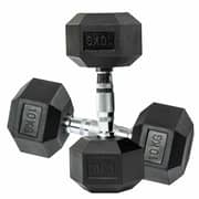 Harley Fitness 7.5kgs Rubber Coated Fixed hex Dumbbell Set