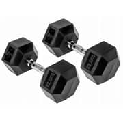Harley Fitness 22.5kgs Rubber Coated Fixed hex Dumbbell Set
