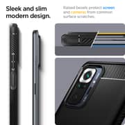 Spigen Rugged Armor Designed For Xiaomi Redmi Note 10 Pro Case Cover - Matte Black