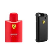 Ferrari Bundle Offer Of Ferrari Scuderia Red Edt 125ml + Ferrari Black Phone Case And Edt 25ml For Men