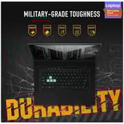 Asus TUF Dash F15 Gaming Laptop - 11th Gen Core i7 3.3GHz 16GB 1TB 4GB Win10 15.6inch FHD Eclipse Grey NVIDIA GeForce RTX 3050 Ti FX516PE HN023T (2021) Middle East Version