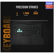 ASUS TUF Dash F15 (2020) Gaming Laptop - 10th Gen / Intel Core i5-10300H / 15.6inch FHD / 8GB RAM / 512GB SSD / 4GB NVIDIA GeForce RTX 3050 Ti Graphics / Windows 10 Home / Eclipse Grey / Middle East Version - [FX516PE-HN004T]