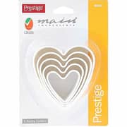 Prestige Heart Shape pastry Cutter set 5pc
