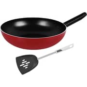 Prestige Wok Pan With Spoon 3pc Set
