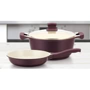 Prestige Cast Aluminium Ceramic Non-stick Cookware Set 3 pcs - Violet