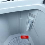Nobel Twin Tub Semi Auto Washer Grey 7Kg NWM7702