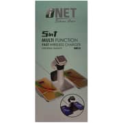 Inet INDUWSLH5 5 In 1 Wireless Charging Stand White