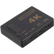 موزع HDMI لاسلكي من كيندكس مع جهاز تحكم عن بعد بالأشعة تحت الحمراء - أسود