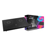 evvoli Induction Hob 2 Burners with 9 Stage Power Settings, Soft Touch Control And Safety Switch - EVKA-IH201B