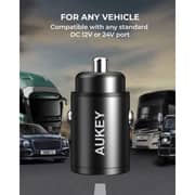 Aukey Dual Port Fast Car Charger Black