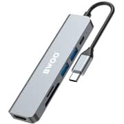 Bwoo INBOHU600TC 6 In 1 Type-C Hub Grey