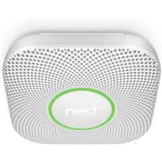 نيست بروتيكت برو الجيل الثاني مستشعر الدخان وأول أكسيد الكربون بأداة تنبية ويعمل بالبطارية بلون أبيض طراز s3004pwbus