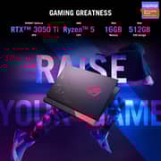 Asus ROG Strix G15 G513QE-HN029T Gaming Laptop – Ryzen 5 3.3GHz 16GB 512GB 4GB Win10Home 15.6inch FHD Eclipse Gray NVIDIA GeForce RTX 3050 Ti