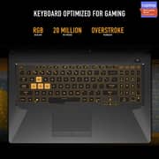 ASUS TUF F15 (2021) Gaming Laptop - 11th Gen / Intel Core i5-11400H / 15.6inch FHD / 8GB RAM / 512GB SSD / 4GB NVIDIA GeForce RTX 3050 Graphics / Windows 10 Home / English & Arabic Keyboard / Eclipse Grey / Middle East Version - [FX506HC-HN002T]