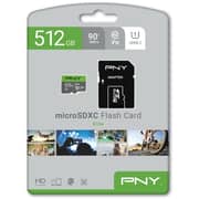 PNY Elite Micro SDXC Memory Card 512GB Grey/Green PSDU512U190ELG