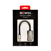 Mowsil Mini Dp To Hdmi Adapter, Mini Displayport Male To Hdmi Female Converter Adapter