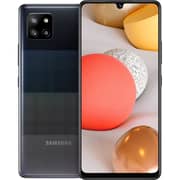 الهاتف الذكي سامسونج جالاكسي A42 بسعة 4 جيجابايت 128 جيجابايت 5G - أسود اللون بنمط النشر الزجاجي