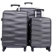 Parajohn Travel Luggage Suitcase Set Of 3 - Trolley Bag, Carry On Hand Cabin Luggage Bag - Lightweight Travel Bags With 360 Durable 4 Spinner Wheels - Hard Shell Luggage Spinner - (20'', ,24'', 28'')dark Grey