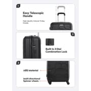 Parajohn Travel Luggage Suitcase Set Of 3 - Trolley Bag, Carry On Hand Cabin Luggage Bag - Lightweight Travel Bags With 360 Durable 4 Spinner Wheels - Hard Shell Luggage Spinner - (20'', ,24'', 28'')dark Grey