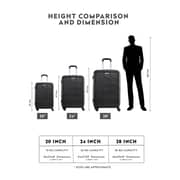 Parajohn Travel Luggage Suitcase Set Of 3 - Trolley Bag, Carry On Hand Cabin Luggage Bag - Lightweight Travel Bags With 360 Durable 4 Spinner Wheels - Hard Shell Luggage Spinner - (20'', ,24'', 28'')dark Grey