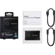 Samsung Mu-pc1t0k/ww Portable Ssd T7 Touch Usb 3.2 With Fingerprint And Password Security - 1tb, Black