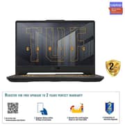 Asus FX506HE-HN009T i7-11800H Gaming Laptop - Intel Core i7 2.3GHz 16GB 1TB 4GB Win10 15.6inch FHD Grey Metal English/Arabic NVIDIA GeForce RTX 3050 Ti