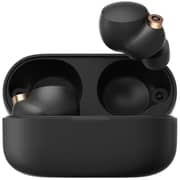 Sony WF-1000XM4/B True Wireless In Ear Noise Cancellation Headphone + BelkinWireless Charger Black