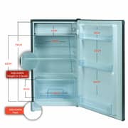 Nobel Single Door 90 Litres Refrigerator Inox Finish NR135RS