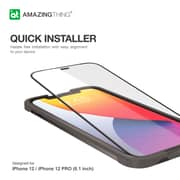Amazing Thing Supreme Glass For Iphone 12 And Iphone 12 Pro Screen Protector (6.1 Inch) Tempered Glass With Dust Filter And Easy Install Tray - [full Cover 2.75d]