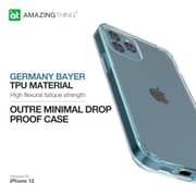 Amazing Thing Outre Drop Proof Anti Microbial Designed For Iphone 12 Case And Iphone 12 Pro Case/cover (6.1 Inch) - Alaskan Blue