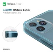 Amazing Thing Outre Drop Proof Anti Microbial Designed For Iphone 12 Case And Iphone 12 Pro Case/cover (6.1 Inch) - Alaskan Blue