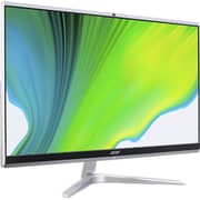 Acer Aspire C24 AIO (2020) Desktop - 11th Gen / Intel Core i5-1135G7 / 23.8inch FHD / 8GB RAM / 1TB HDD + 256GB SSD / Shared Intel Iris X Graphics / Windows 10 Home / English & Arabic Keyboard / Silver / Middle East Version - [C24-1650]