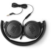 JBL Tune 500 Wired Pure Bass On Ear Headphones - Black