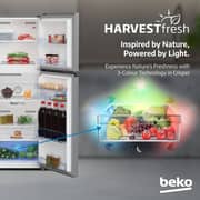 Beko 250L Top Mount Refrigerator, NeoFrost Dual Cooling, Silver - RDNT300XS