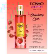 Cosmo Beaute Strawberry Crush Fine Fragrance Body Mist - 250ml, Long Lasting, Body Spray, Aloe Vera Extracts, Smell All Day, Fresh Scents, Prime, Body Splash