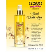 Cosmo Beaute Sweet Vanilla Love Fine Fragrance Body Mist - 250ml, Long Lasting, Body Spray, Aloe Vera Extracts, Smell All Day, Fresh Scents, Prime, Body Splash